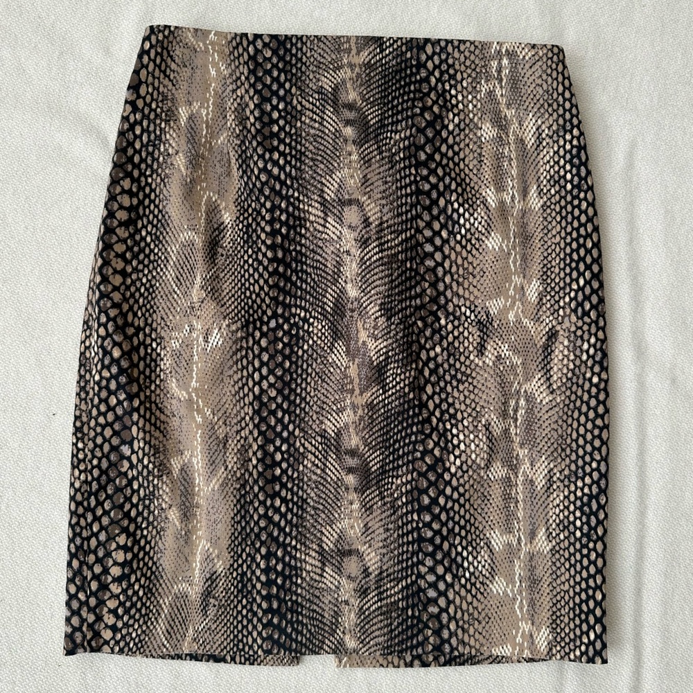 Express Snakeskin Print Pencil Skirt